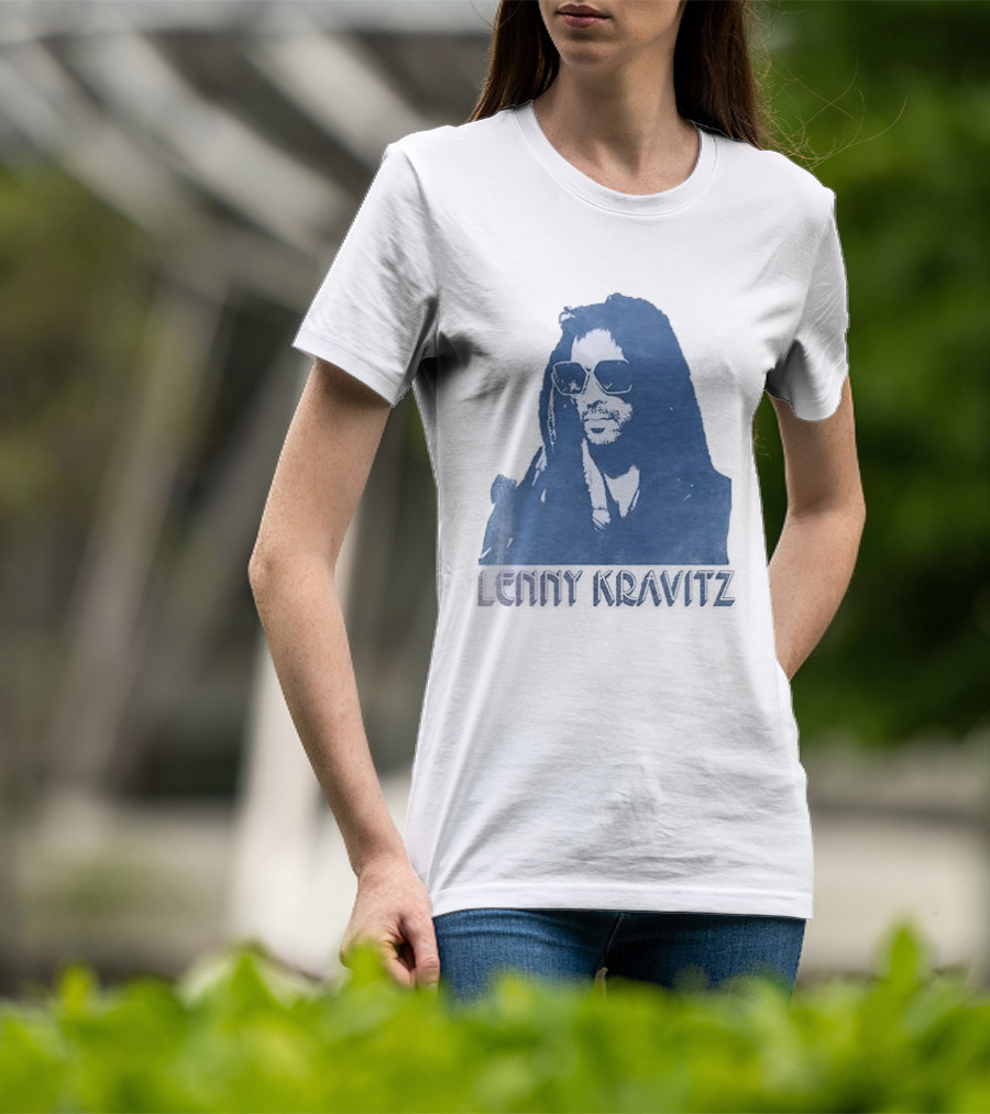 Lenny Kravitz Blue Sunglasses Las Vegas T-Shirt