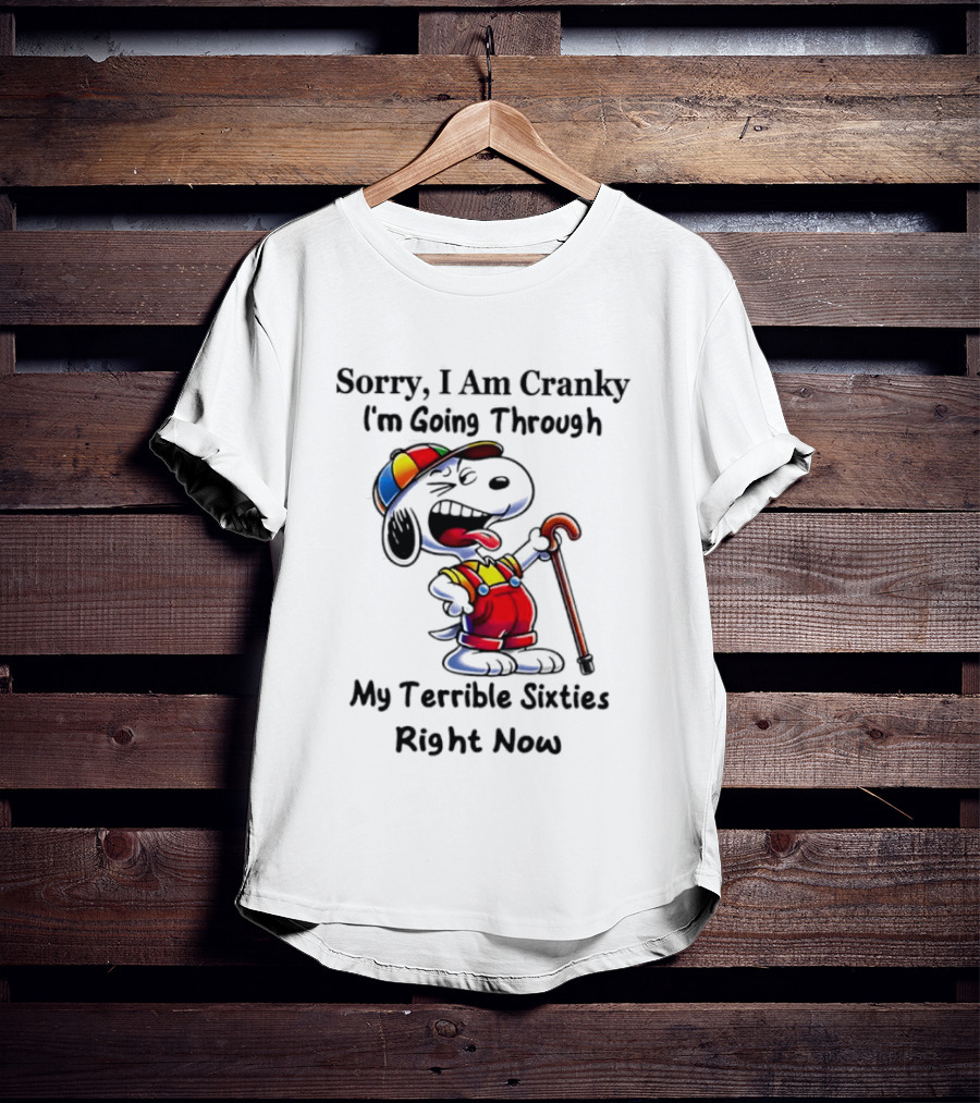 Sorry I Am Cranky I'm Going Through My Terrible Sixties Right Now T-Shirt