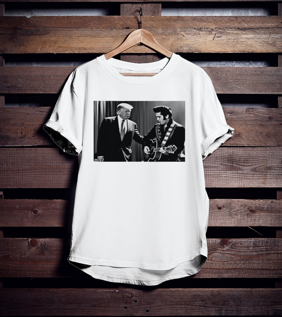 Trump Visits Graceland With Presley Guitar Moment T-Shirt
