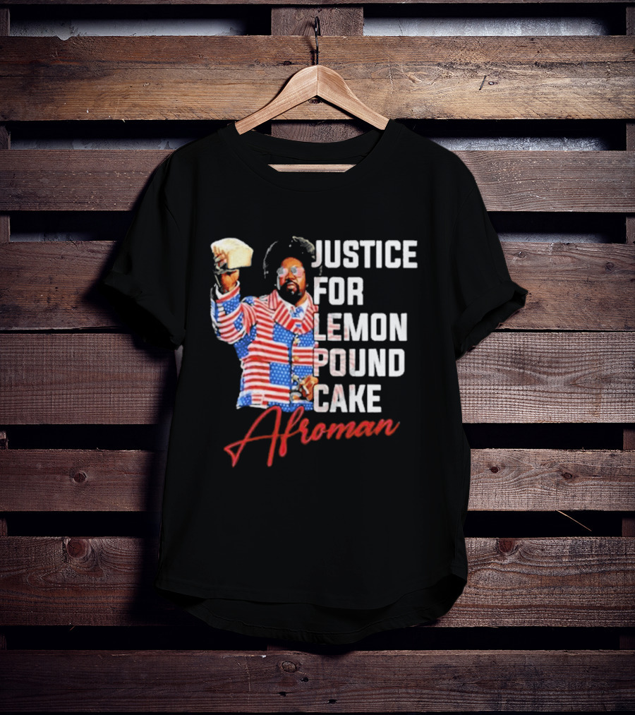 Justice For Lemon Pound Cake Afroman USA Flag Suit T-Shirt