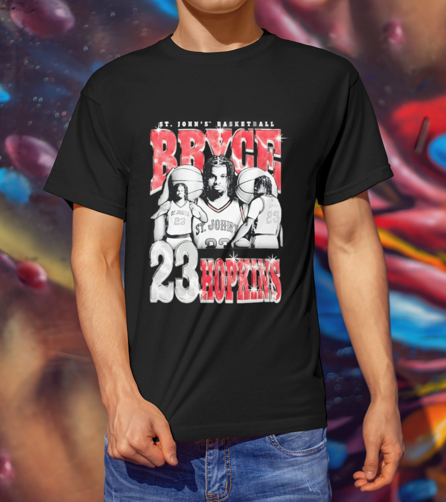 Bryce Hopkins St John's Basketball 23 Red Storm T-Shirt