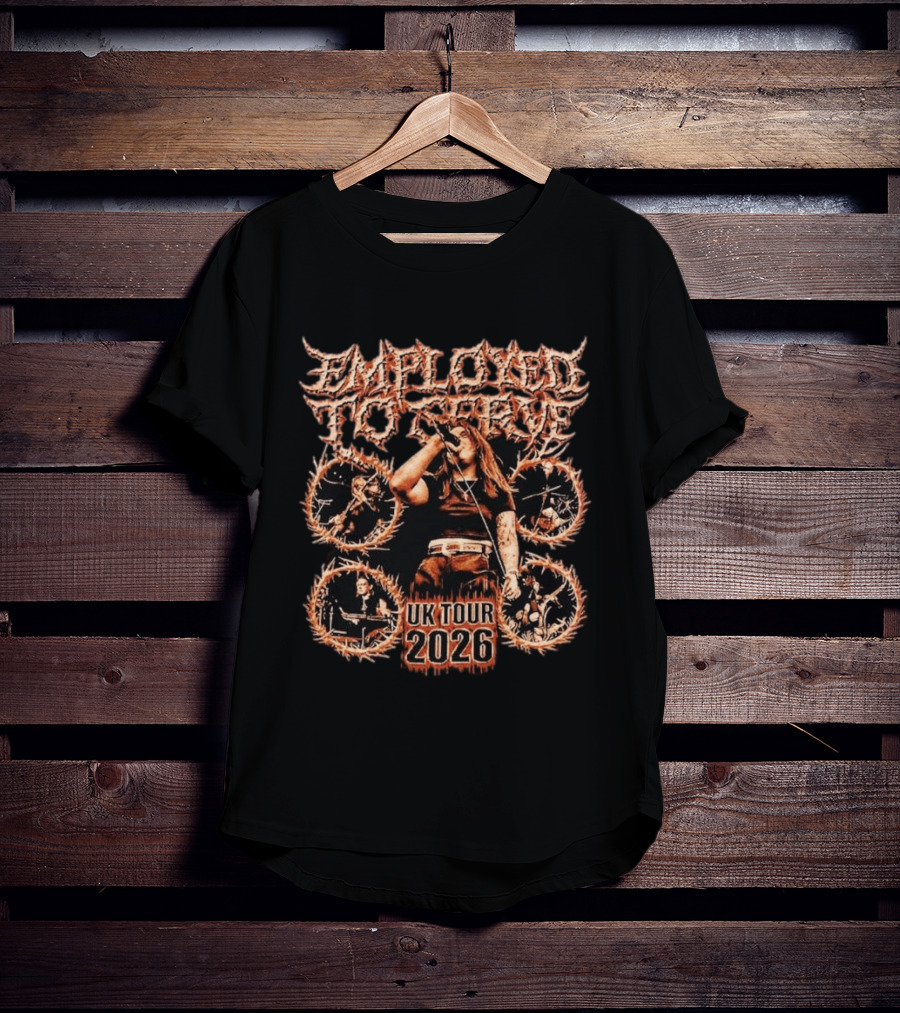 Employed To Serve UK Tour 2026 Heavy Metal Band Concert Dates T-Shirt