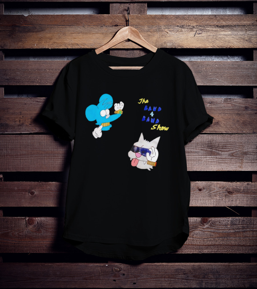 The Itchy And Scratchy Band 4 Band Show Cartoon Characters T-Shirt