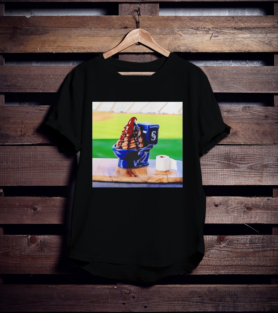 Mariners Big Dumper Sundae Chocolate Ice Cream Toilet Stadium T-Shirt