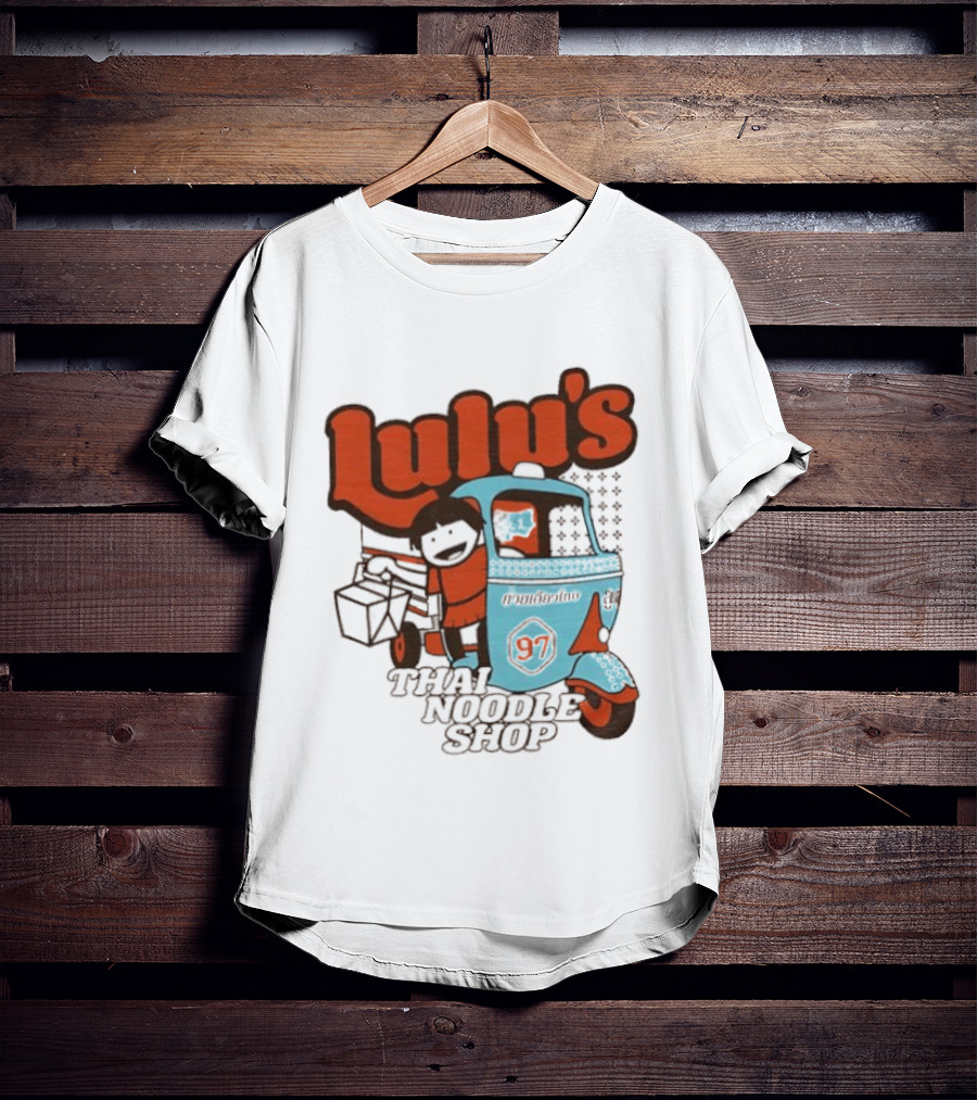 Lulu's Thai Noodle Shop Tuk Tuk Cartoon 97 T-Shirt