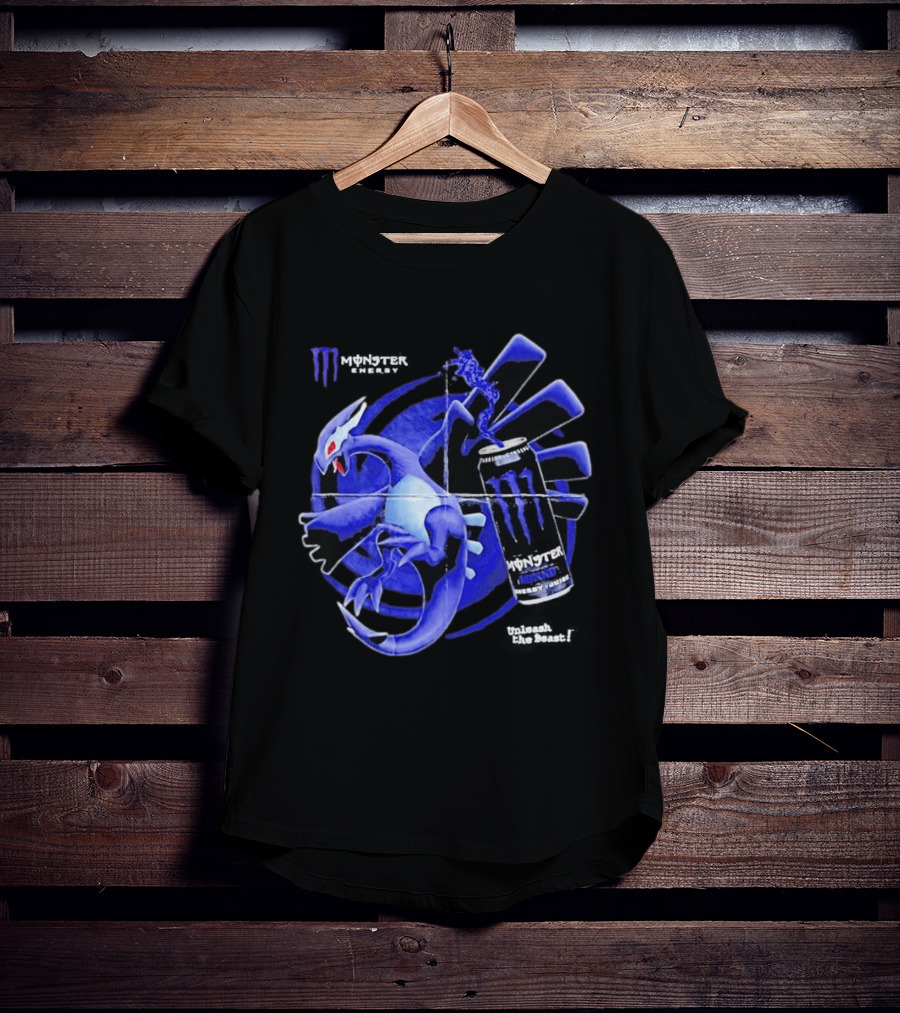 Shadow Lugia Meets Monster Energy Mixxd Burst Fusion T-Shirt