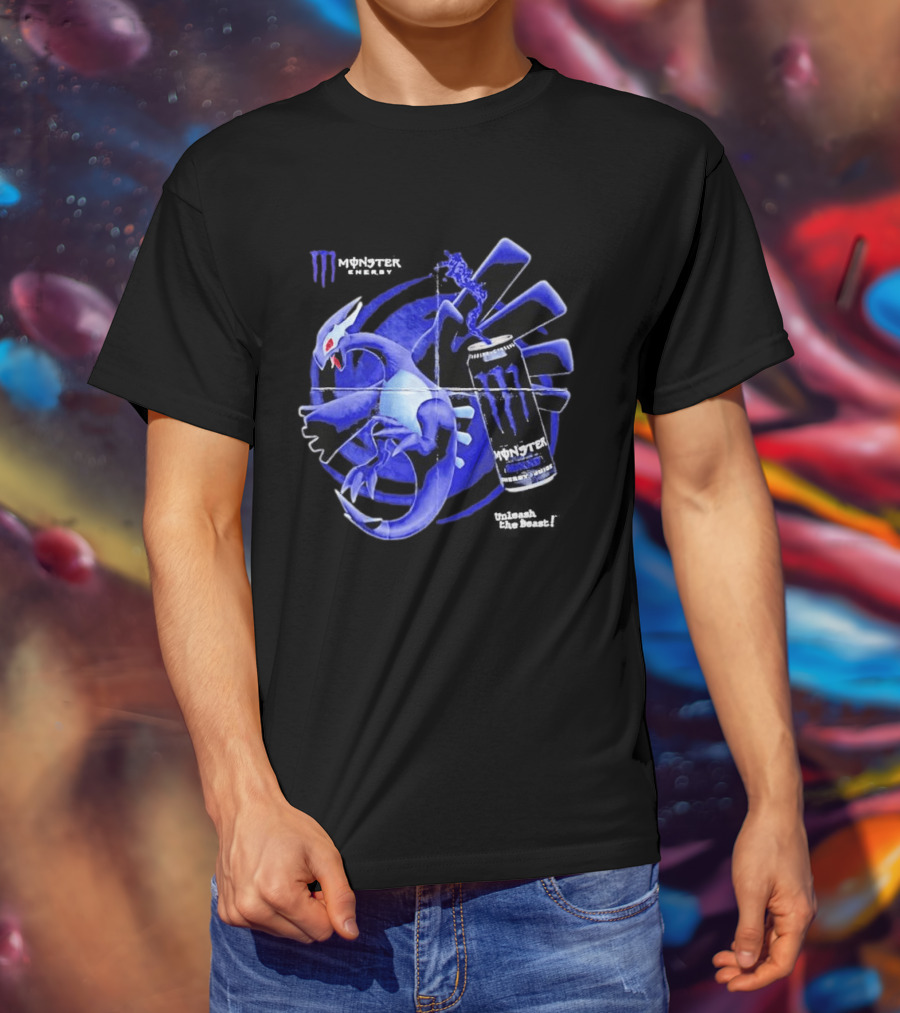 Shadow Lugia Meets Monster Energy Mixxd Burst Fusion T-Shirt