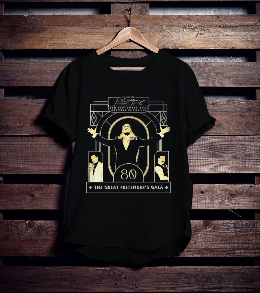 The Freddie Mercury Birthday Party 2026 The Great Pretender's Gala Celebrating Freddie 80th Legendary Legacy T-Shirt