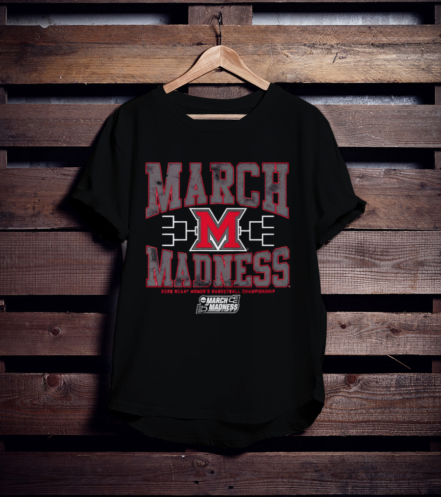Miami OH RedHawks 2026 March Madness Women's Basketball Championship T-Shirt