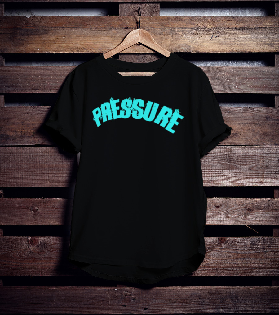 Pressure Teal Distressed Arched T-Shirt
