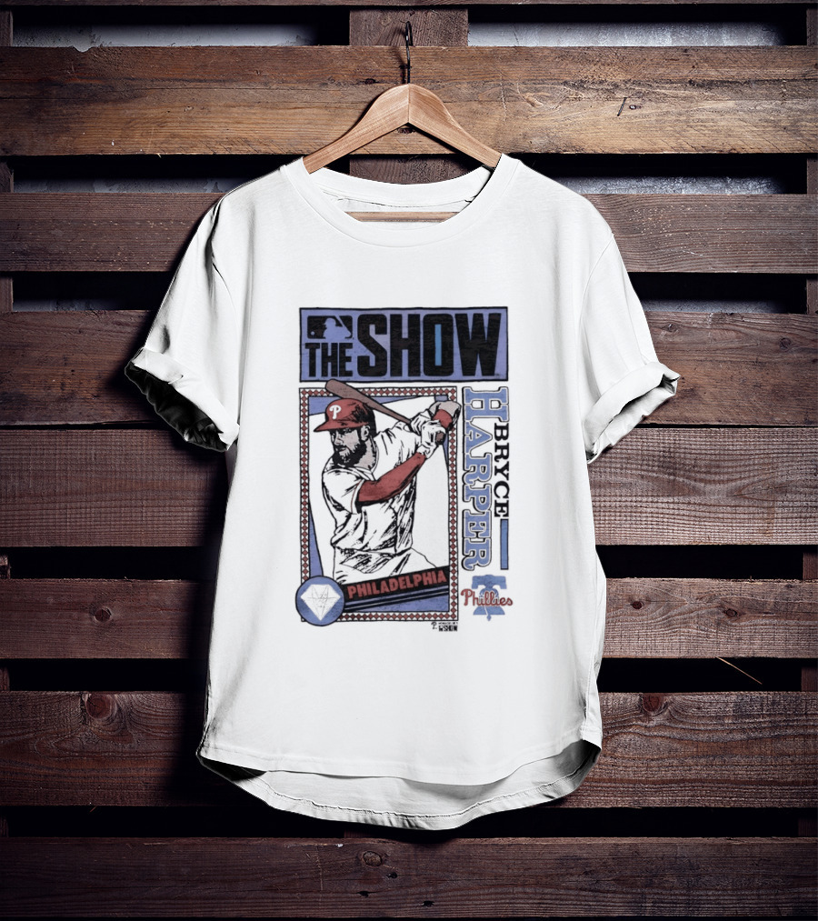 The Show Bryce Harper Philadelphia Phillies MLB Caricature T-Shirt