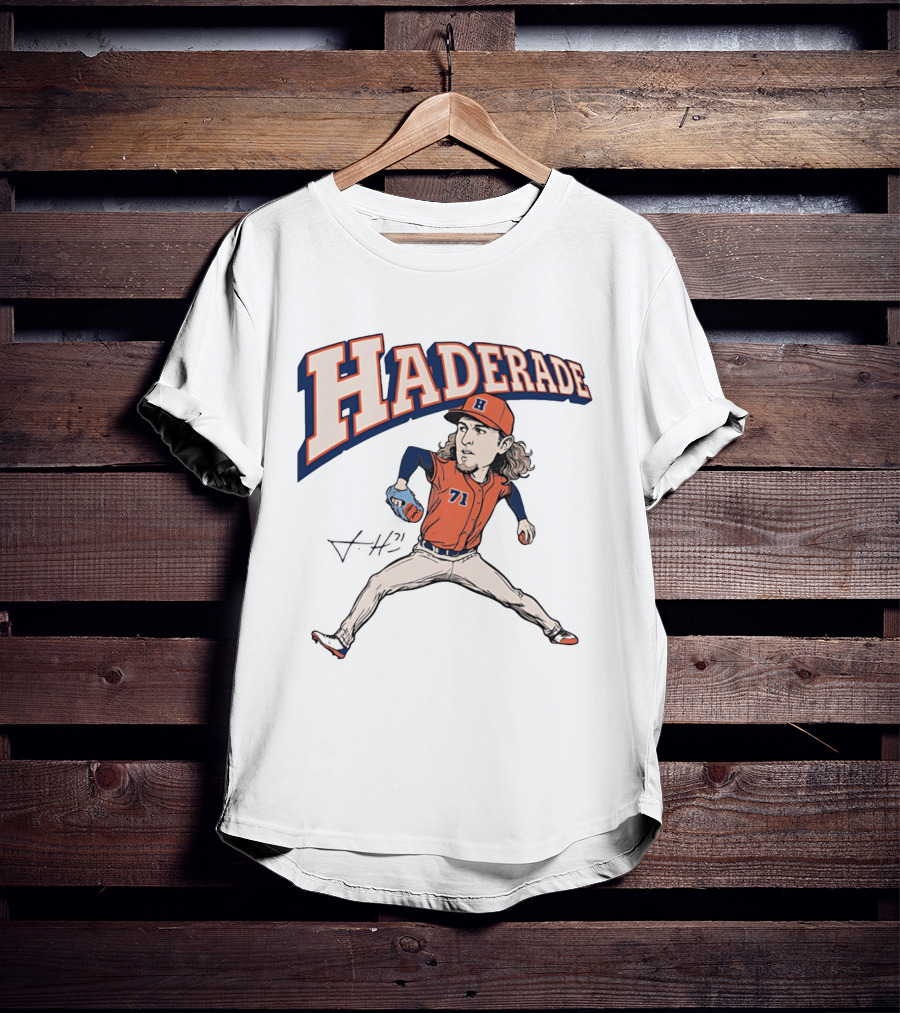 Haderade Josh Hader Houston Astros Caricature 71 T-Shirt