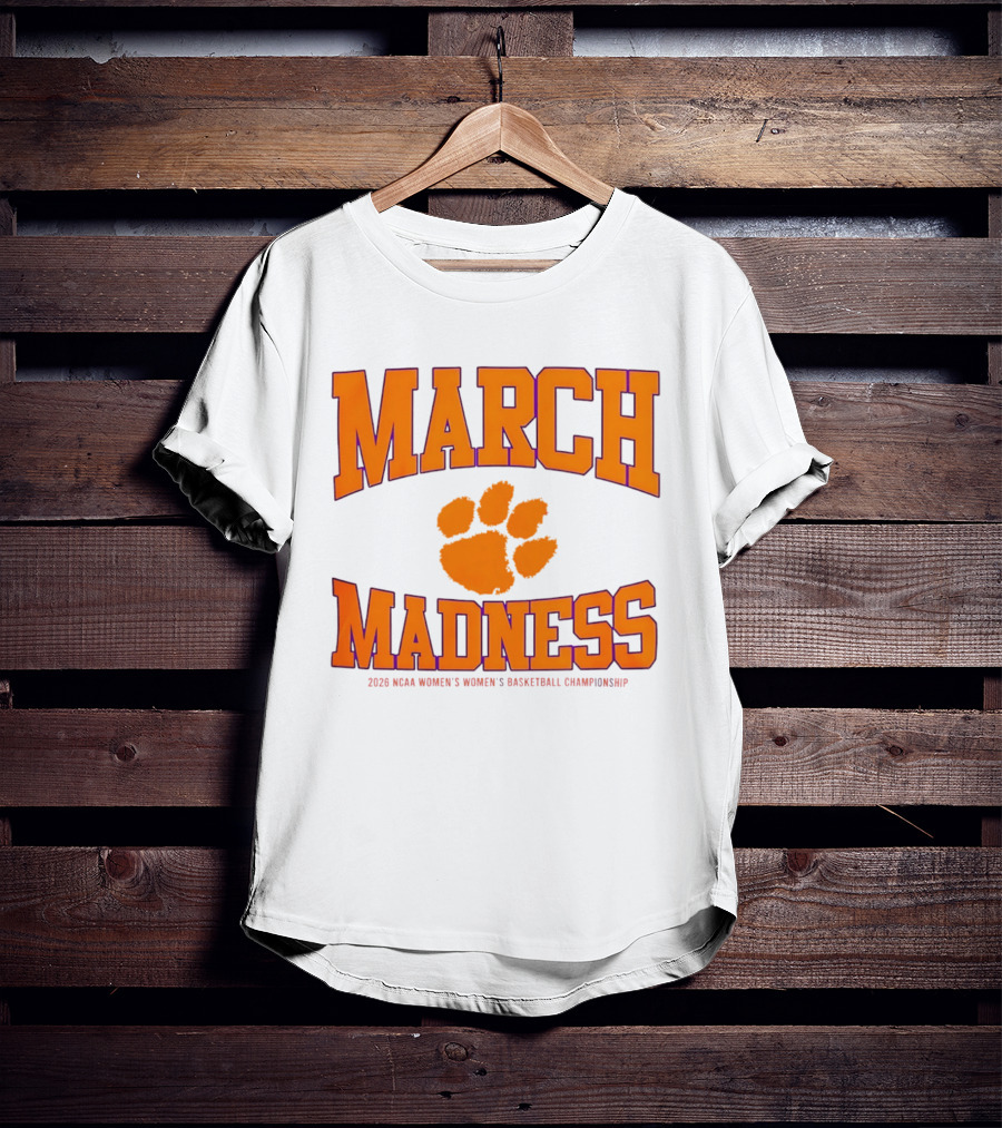 Clemson Tigers Women's Basketball NCAA March Madness 2026 Championship T-Shirt