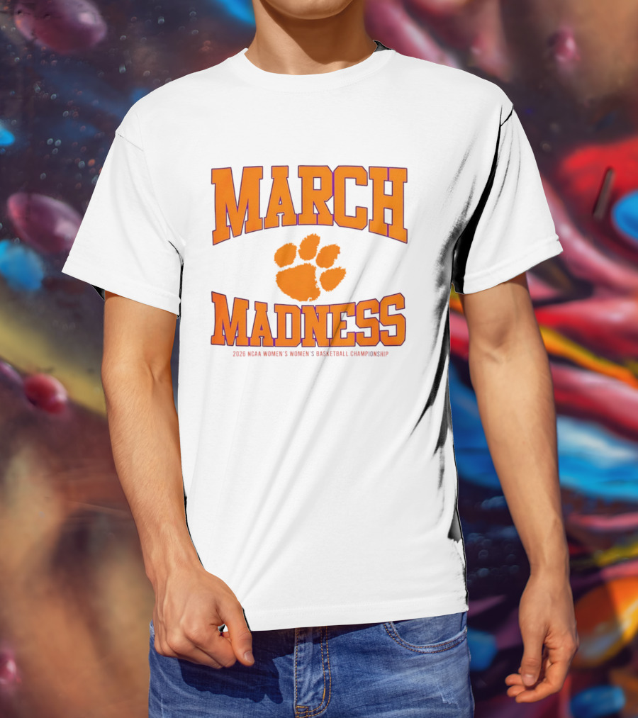 Clemson Tigers Women's Basketball NCAA March Madness 2026 Championship T-Shirt