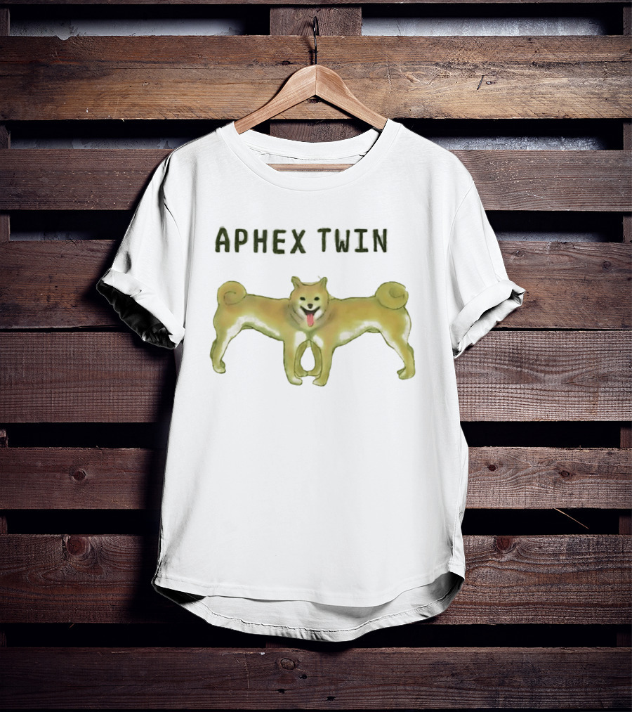 Dog Aphex Twin Two Headed Dog T-Shirt