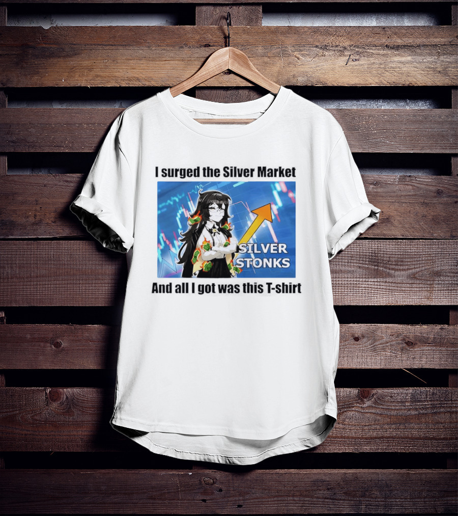 Grimmi 2026 Silver Stonks Crashed The Market With Business Insight T-Shirt