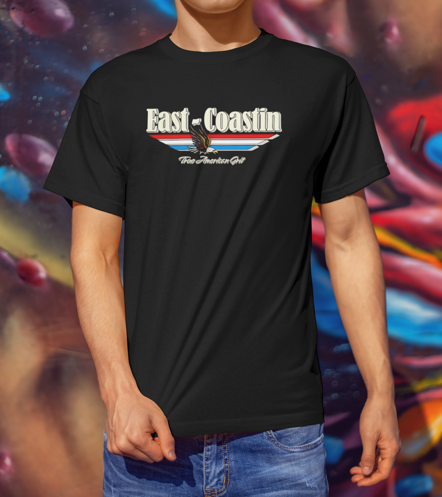 East Coastin True American Grit Eagle Vintage Wings T-Shirt
