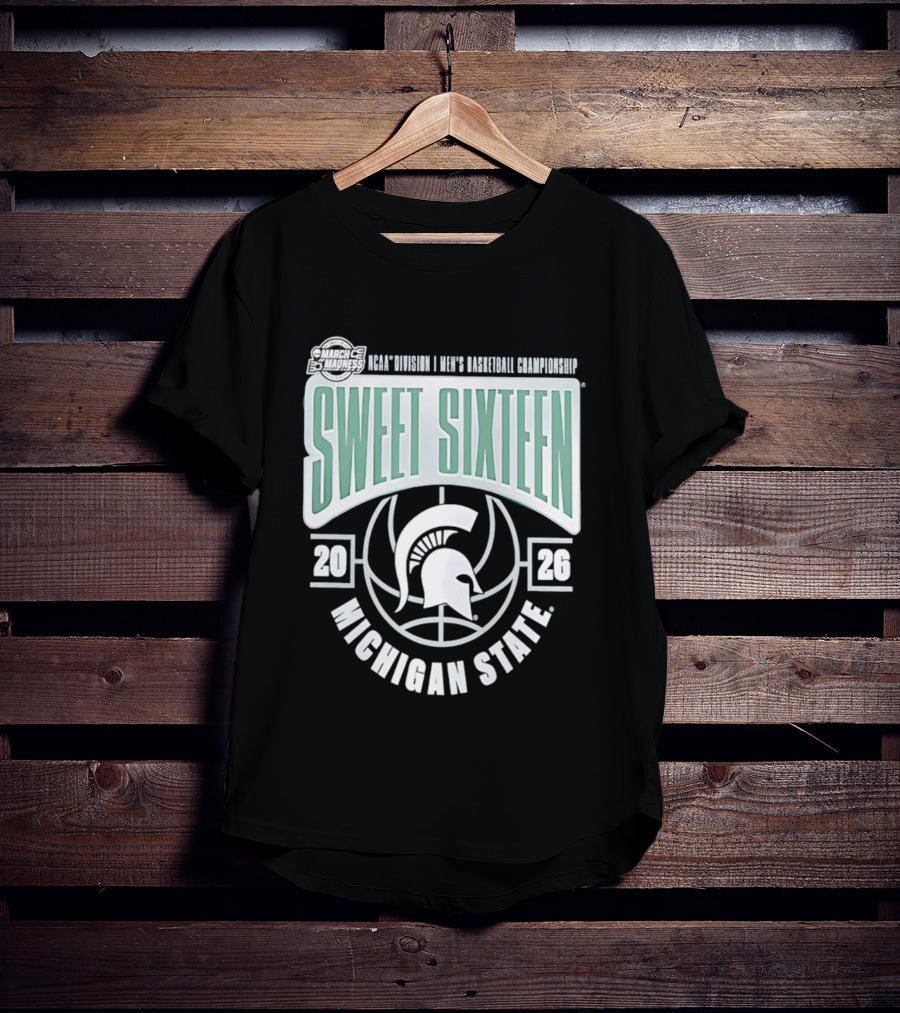 NCAA Division I Men's Basketball Championship Sweet Sixteen Michigan State 2026 T-Shirt