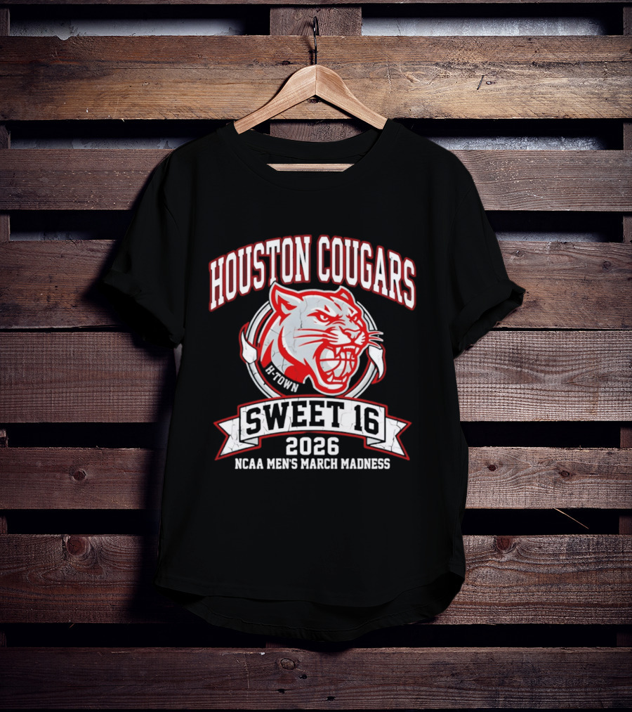 Houston Cougars B Town Sweet 16 2026 NCAA Men's March Madness T-Shirt
