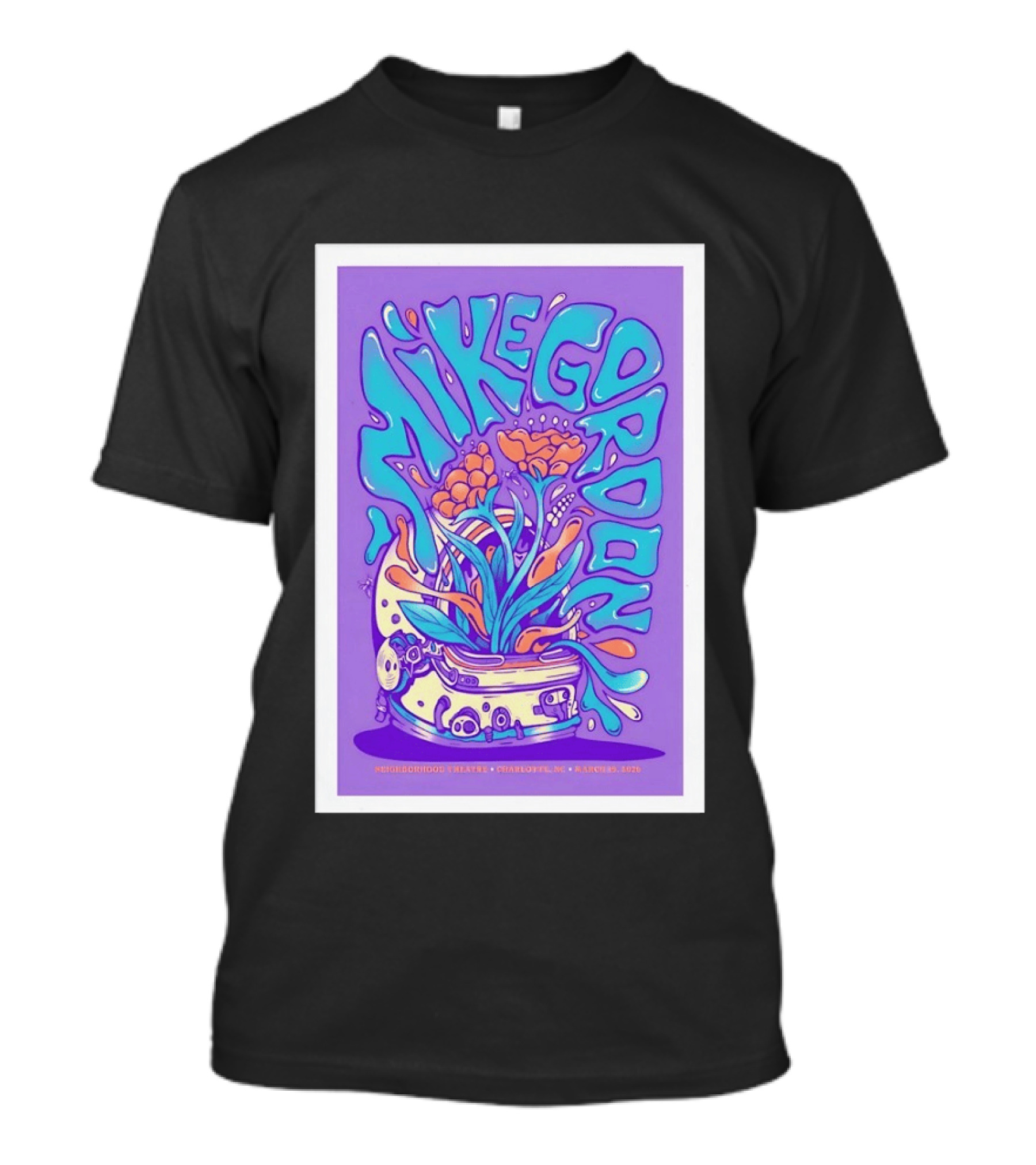 Mike Gordon Neighborhood Theatre Charlotte NC March 19 2026 Psychedelic T-Shirt
