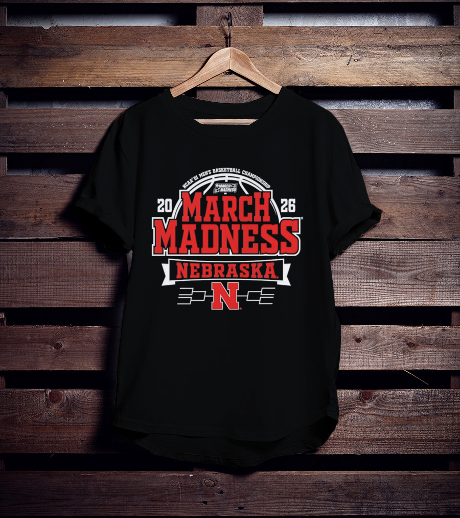 NCAA Men's Basketball Championships 2026 March Madness Nebraska Huskers T-Shirt