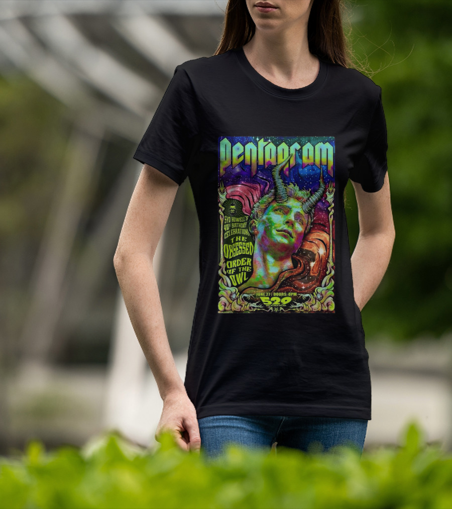 Pentagram Psychedelic Concert Atlanta GA June 27 2026 Featuring The Obsessed Order Of The Owl T-Shirt