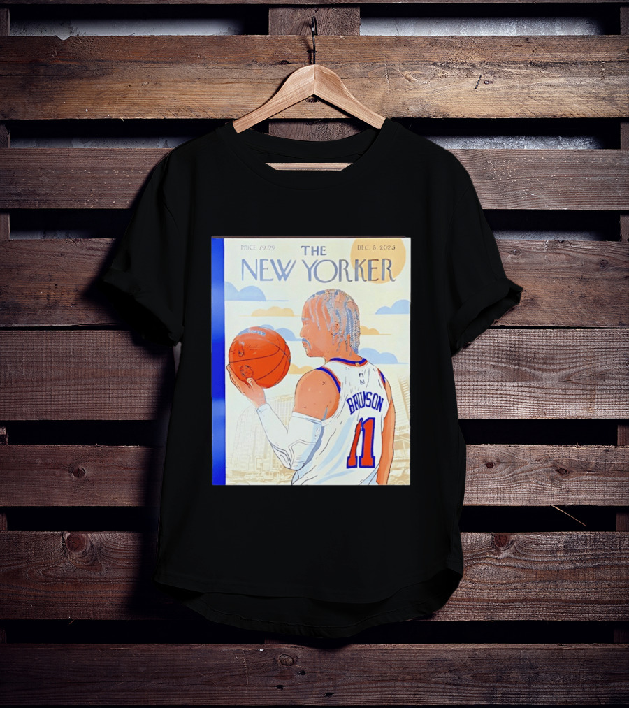 The New Yorker Jalen Brunson 11 New York Knicks Madison Square Garden December 8 2023 T-Shirt