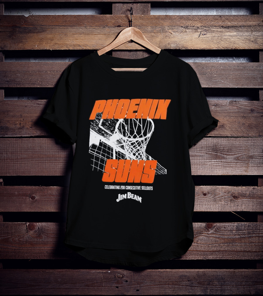 Phoenix Suns 200 Consecutive Sellouts Celebration Jim Beam T-Shirt