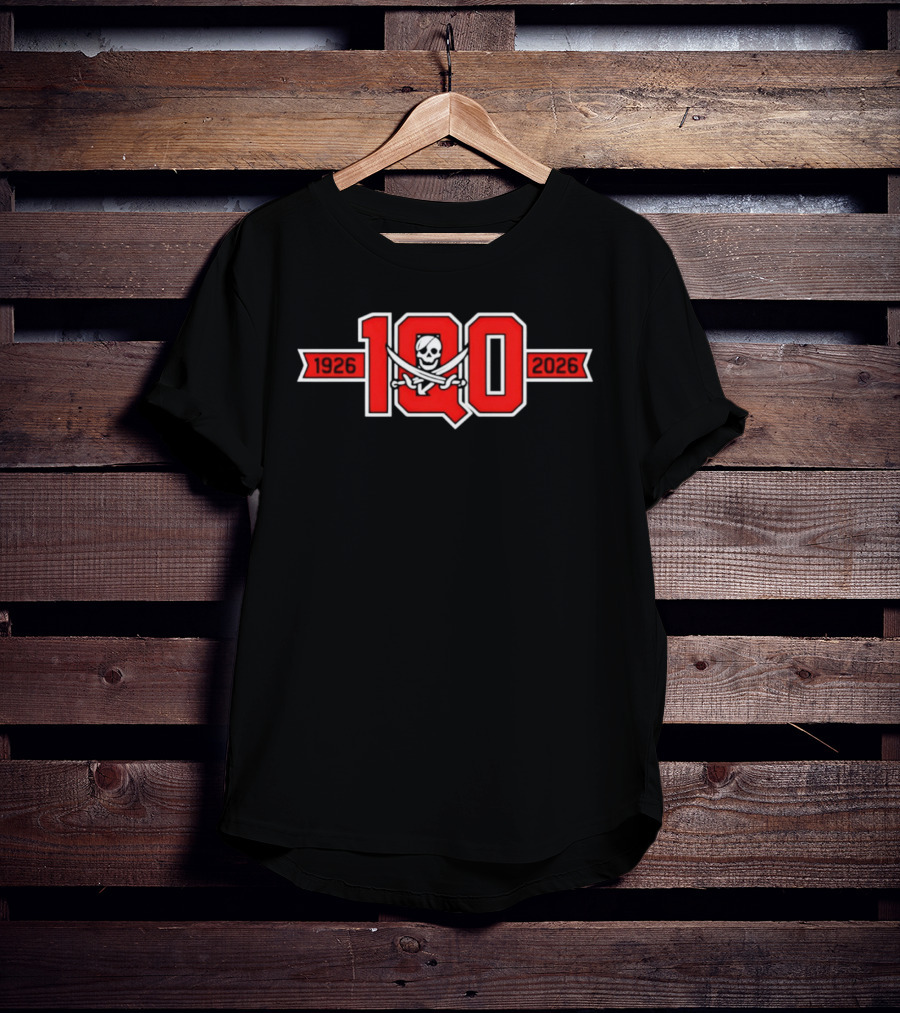 Piratas De Quebradillas BSN 100 Years 1926 2026 Celebration T-Shirt