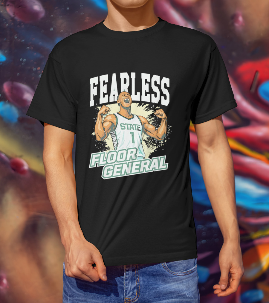 Fearless State 1 Floor General MM26 Michigan State Spartans T-Shirt