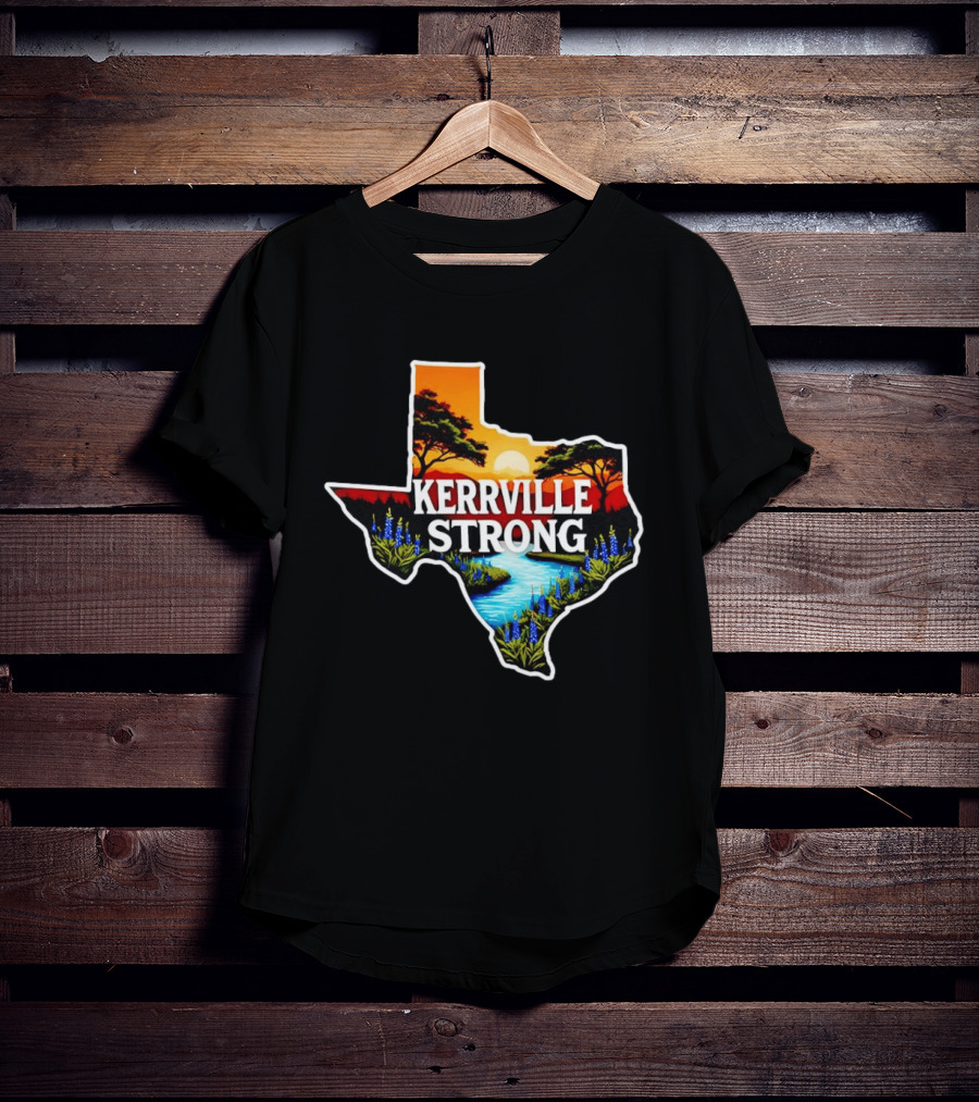 Kerrville Strong Texas Hill Country Scenery Support T-Shirt