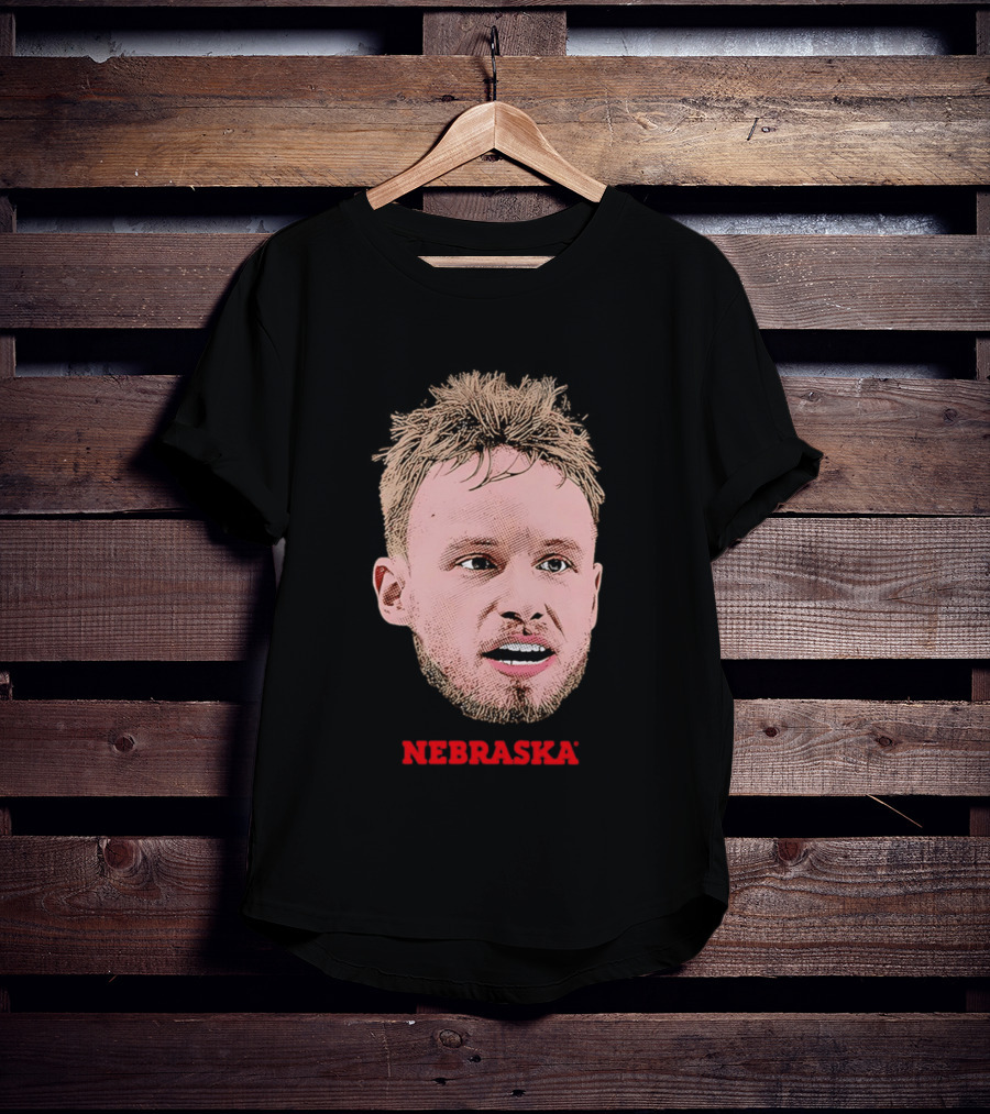 Rienk Mast Nebraska Cornhuskers Big Head Basketball Fan Favorite T-Shirt