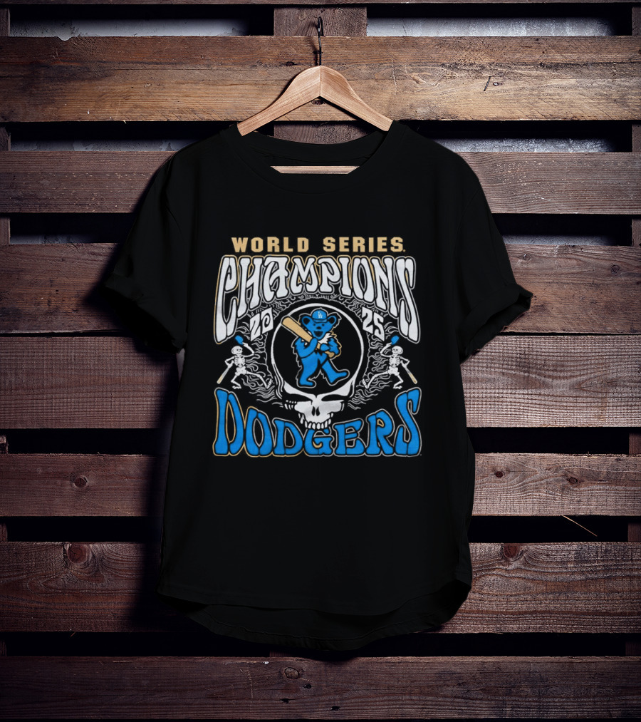 Los Angeles Dodgers Grateful Dead World Series Champions 2026 T-Shirt