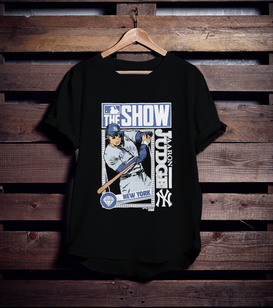 MLB The Show Caricature Aaron Judge 99 New York Yankees T-Shirt