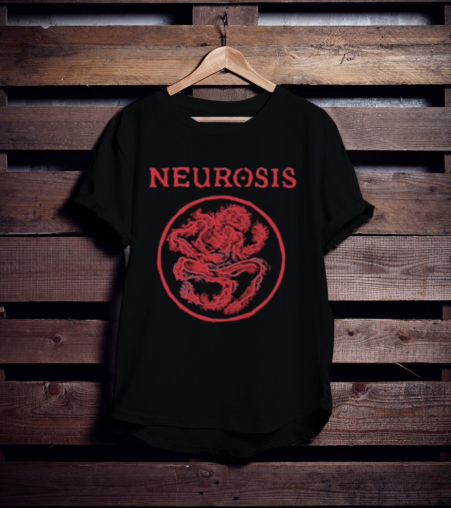 NEUROSIS Nerve Body Red Circle T-Shirt