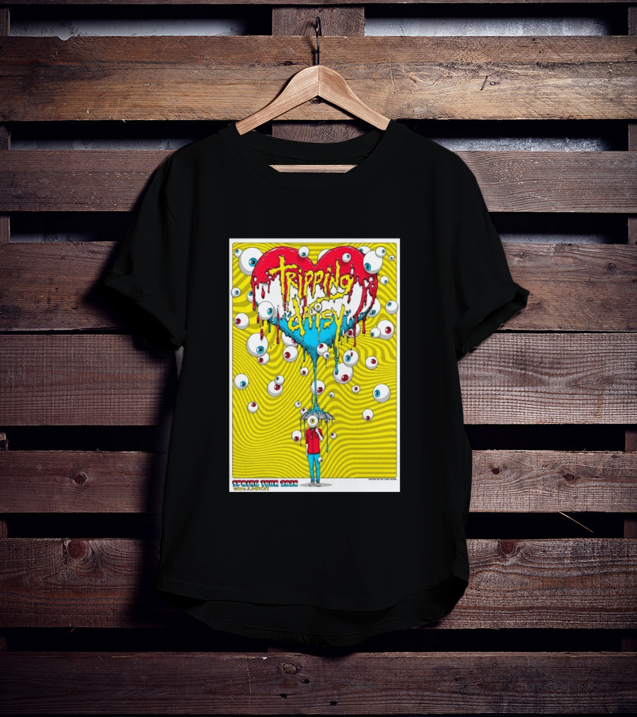 Tripping Daisy Spring Tour 2026 Psychedelic Heart And Eye Balloons By Cody Schibi T-Shirt