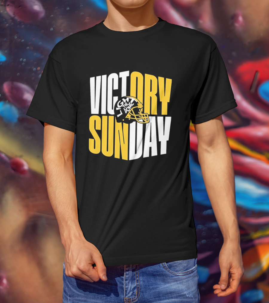 Victory Sunday Light The Dome Helmet T-Shirt