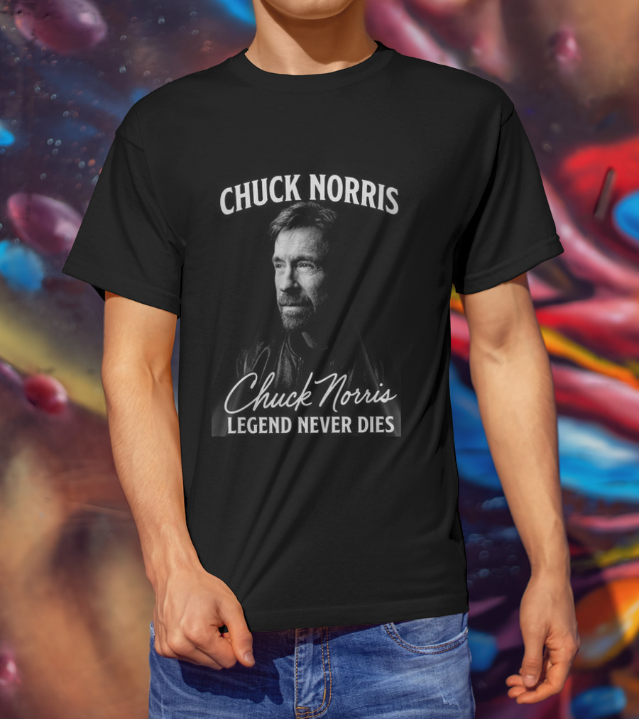 Chuck Norris Legend Never Dies Two Sides T-Shirt