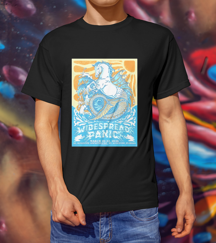 Widespread Panic March 20 22 2026 St Augustine Amphitheatre Florida Event T-Shirt