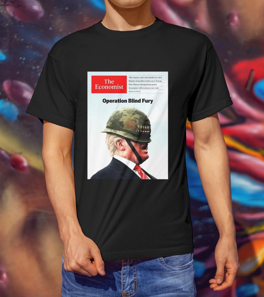 The Economist Donald Trump Operation Blind Fury Magazine Cover T-Shirt