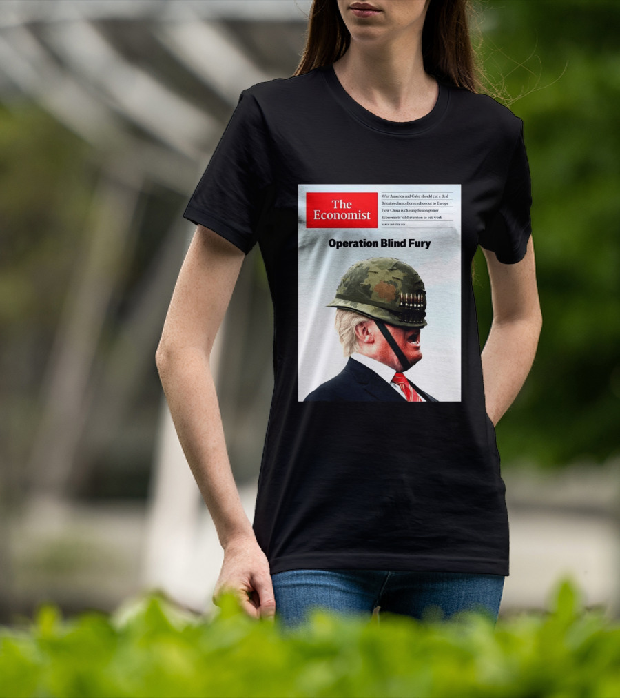 The Economist Donald Trump Operation Blind Fury Magazine Cover T-Shirt