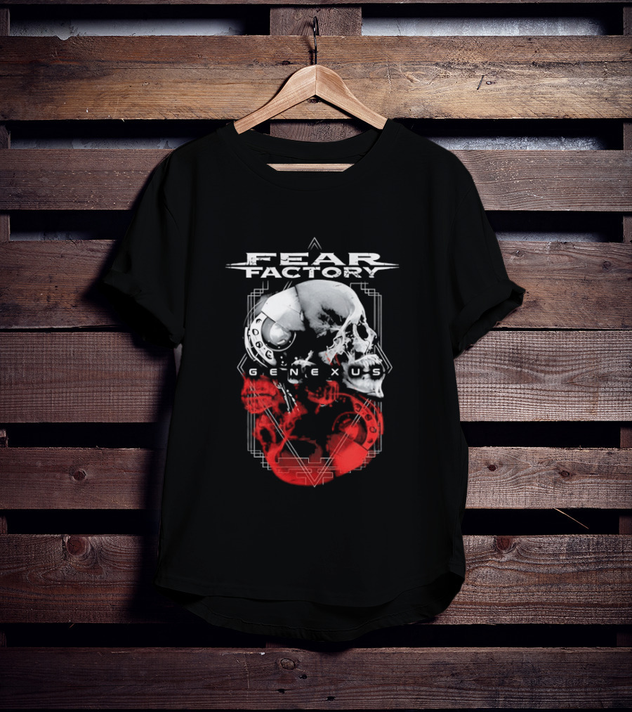 Fear Factory Genexus Skulls Art Metal Band T-Shirt