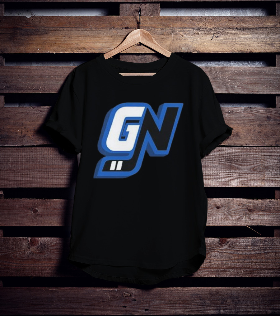 Game Notes GN Initials Blue Black T-Shirt