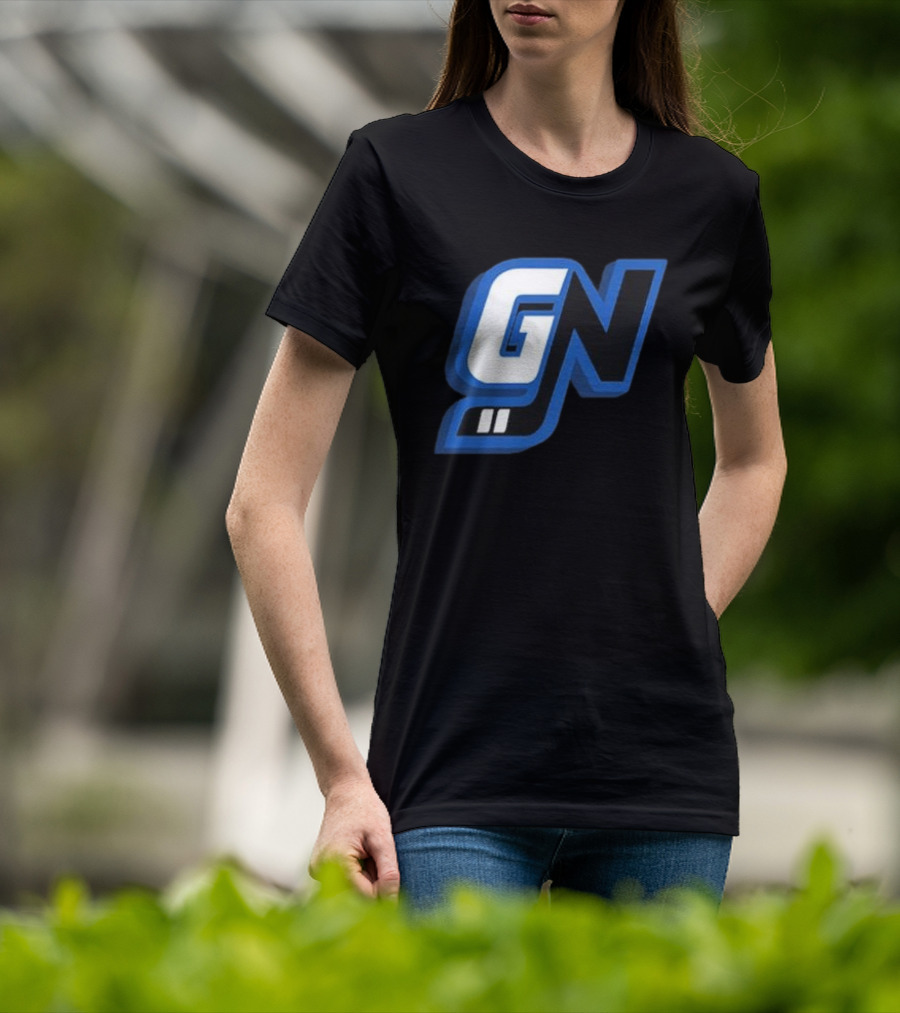 Game Notes GN Initials Blue Black T-Shirt