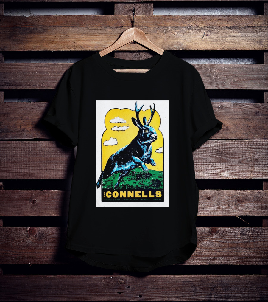 The Connells April 11 2026 The Pyrle Greensboro NC With Bass Battery Jackalope T-Shirt
