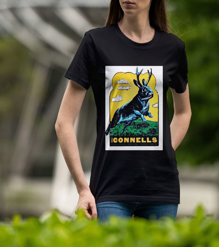 The Connells April 11 2026 The Pyrle Greensboro NC With Bass Battery Jackalope T-Shirt