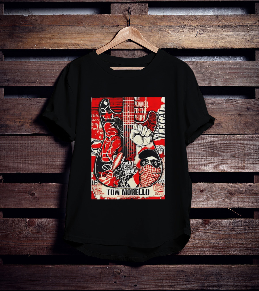 Tom Morello Soul Power Bogota Colombia March 19 21 2026 Fuerza Del Pueblo T-Shirt