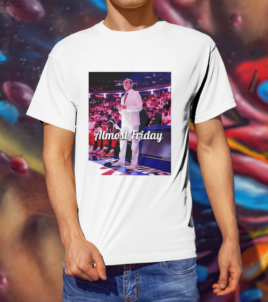 Almost Friday Rick Pitino Basketball Game Coach Suit T-Shirt
