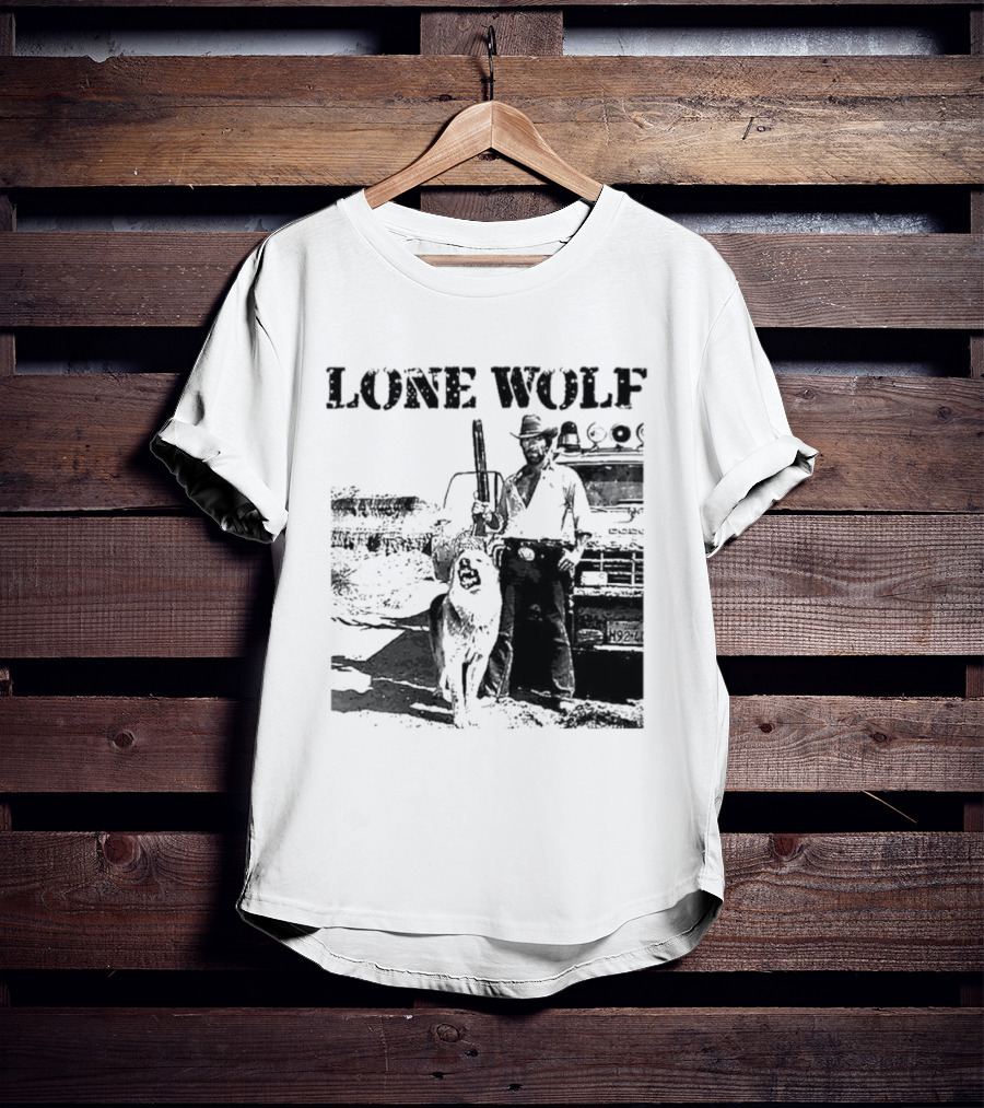 Chuck Norris Lone Wolf McQuade Vintage Action Scene T-Shirt