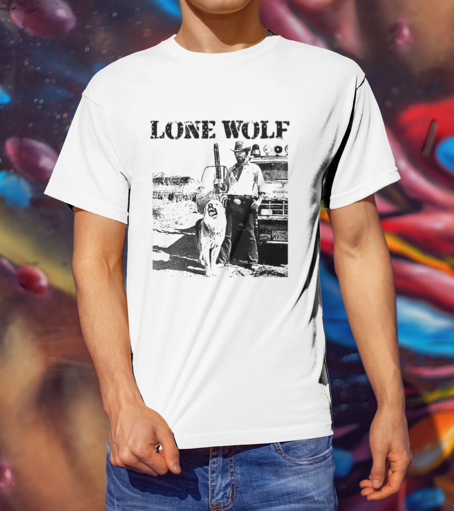 Chuck Norris Lone Wolf McQuade Vintage Action Scene T-Shirt